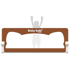 Барьер для кроватки Baby Safe Ушки, 120х42 коричневый