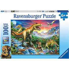 Пазл Ravensburger "XXL: у динозавров", 100 элементов