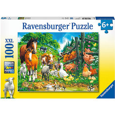 Пазл Ravensburger "XXL: встреча животных", 100 элементов