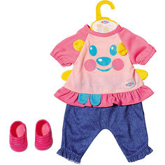 Костюмчик Baby Born Little Casual для куклы 36 см , голубой Zapf Creation