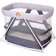 Кровать-колыбель Baby Hit Rocking Crib, светло-серая