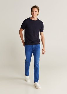 Джинсы Jan slim fit из денима темного цвета - Jan Mango