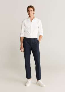 Рубашка slim fit из хлопка - Play Mango