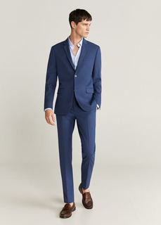 Рубашка Tailored super slim fit из хлопка-стретч - Berat Mango