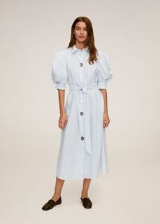 Платье из поплина с пуговицами - Tommy-a Mango