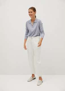 Джинсы slouchy с эластичным поясом - Slouchy Mango