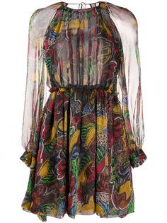 Missoni прозрачное платье с принтом
