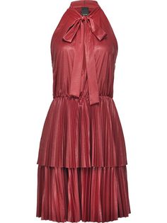 Pinko плиссированное платье с бантом