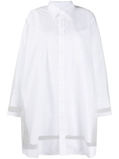 Maison Margiela прозрачное платье-рубашка