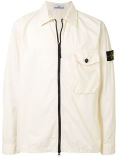 Stone Island zip-front shirt jacket