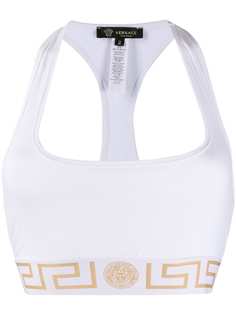 Versace спортивный бюстгальтер с узором