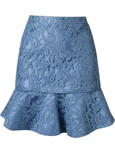 Martha Medeiros кружевная юбка marescot с рюшами по подолу