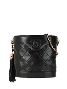 Chanel Pre-Owned стеганая сумка через плечо с логотипом CC