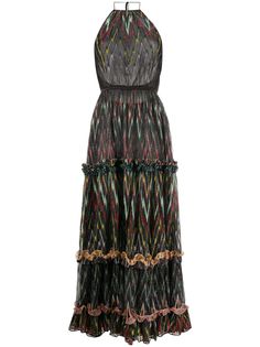 Missoni платье макси с узором зигзаг