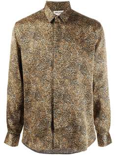 Saint Laurent рубашка с принтом Animalier