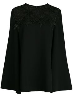 Oscar de la Renta блузка с вырезами и расклешенными рукавами