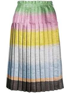 Marco De Vincenzo плиссированная юбка дизайна колор-блок