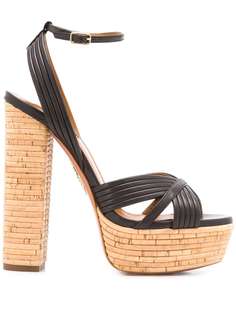 Aquazzura босоножки Sundance Plateau 140