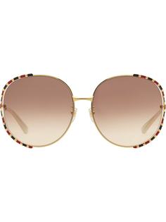 Gucci Eyewear солнцезащитные очки в круглой металлической оправе