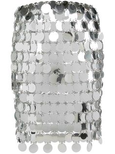 Paco Rabanne короткая юбка с пайетками