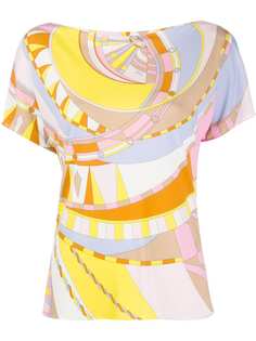 Emilio Pucci топ с абстрактным принтом