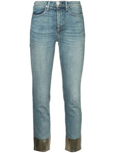 Rag & Bone /Jean узкие джинсы с контрастными манжетами