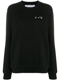 Off-White толстовка оверсайз с логотипом