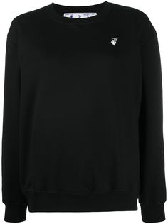 Off-White толстовка с цветочной вышивкой и логотипом Arrows