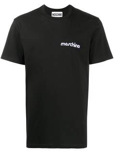 Moschino футболка с вышитым логотипом