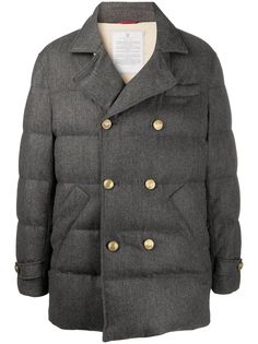 Brunello Cucinelli двубортный пуховик