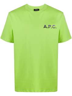 A.P.C. футболка с логотипом