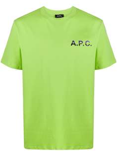 A.P.C. футболка с логотипом