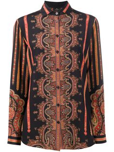Etro рубашка с узором пейсли