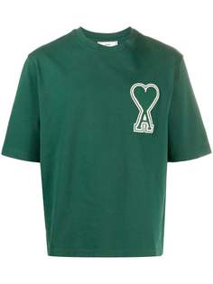 AMI MEN T-SHIRT WITH OVERSIZE AMI DE COEUR PATCH