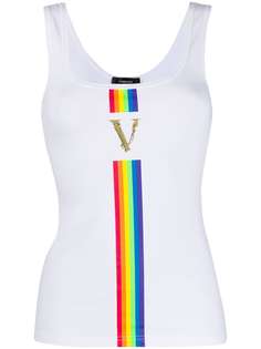 Versace топ без рукавов с полосками Versace x Pride
