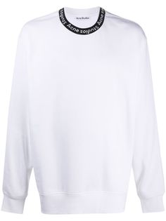 Acne Studios толстовка с логотипом на воротнике