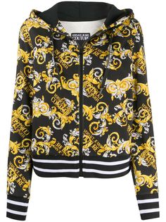 Versace Jeans Couture худи на молнии с принтом Baroque