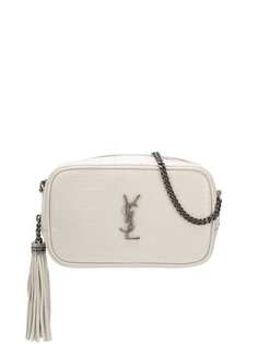Saint Laurent сумка на плечо Lou с тиснением под кожу крокодила