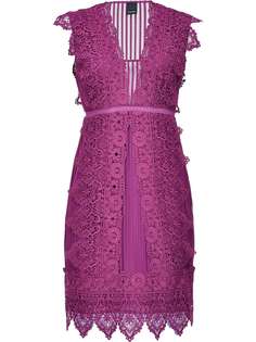 Pinko приталенное кружевное платье