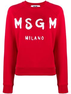 MSGM толстовка с логотипом и рукавами реглан