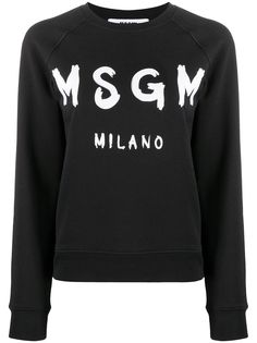 MSGM толстовка с логотипом и рукавами реглан
