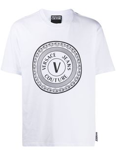 Versace Jeans Couture футболка с круглым вырезом и логотипом