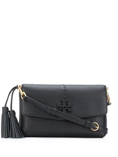 Tory Burch сумка через плечо с нашивкой-логотипом