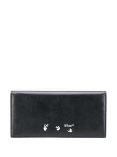 Off-White OW LOGO YEN WALLET BLACK WHITE