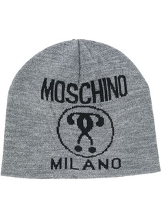 Moschino шапка бини с логотипом