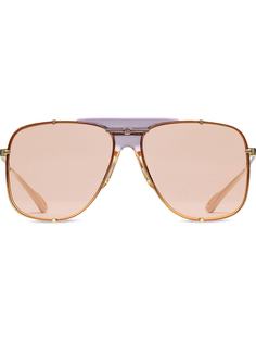 Gucci Eyewear узкие солнцезащитные очки-авиаторы