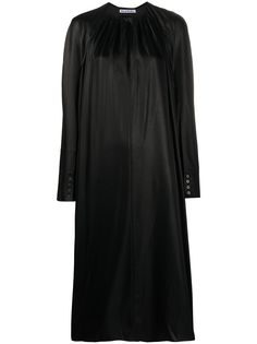 Acne Studios атласное платье миди