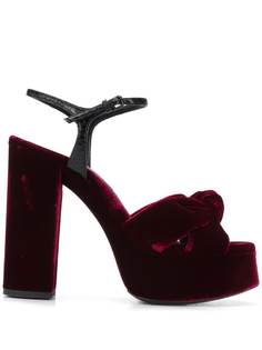 Saint Laurent босоножки Bianca 85 с узлом