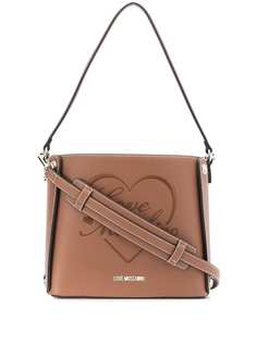 Love Moschino сумка-тоут с вышитым логотипом