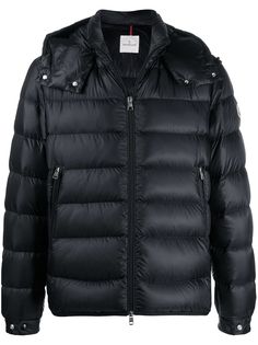 Moncler стеганая куртка на молнии с логотипом